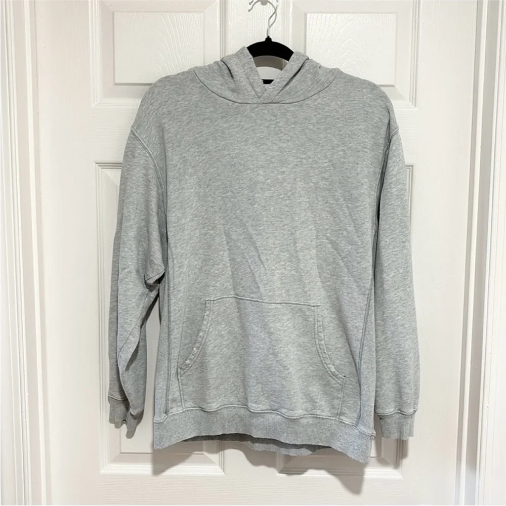 (2) Aerie Oversized Gray & Olive Green Pullover Hoodies Size Small - Picture 5 of 7